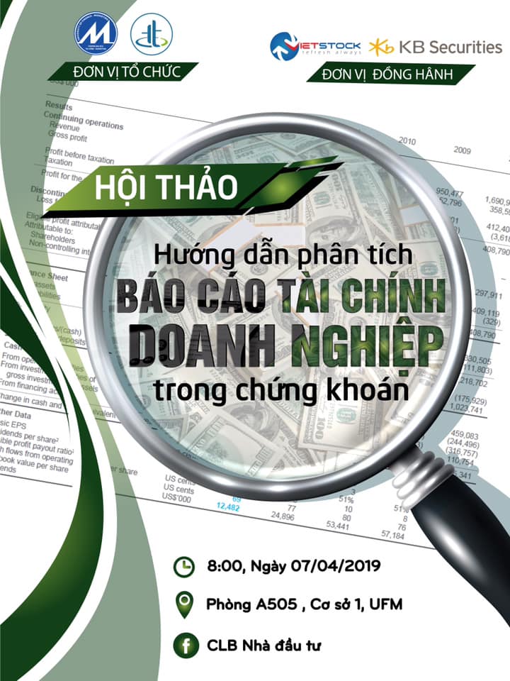 Hội thảo Hướng dẫn Phân tích Báo cáo Tài chính doanh nghiệp trong chứng khoán  