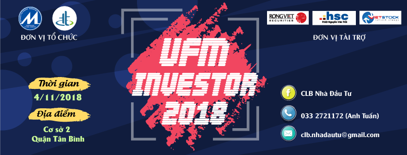 CUỘC THI HỌC THUẬT UFM INVESTOR 2018